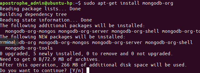 get install mongodb