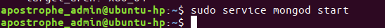 sudo service mongod start