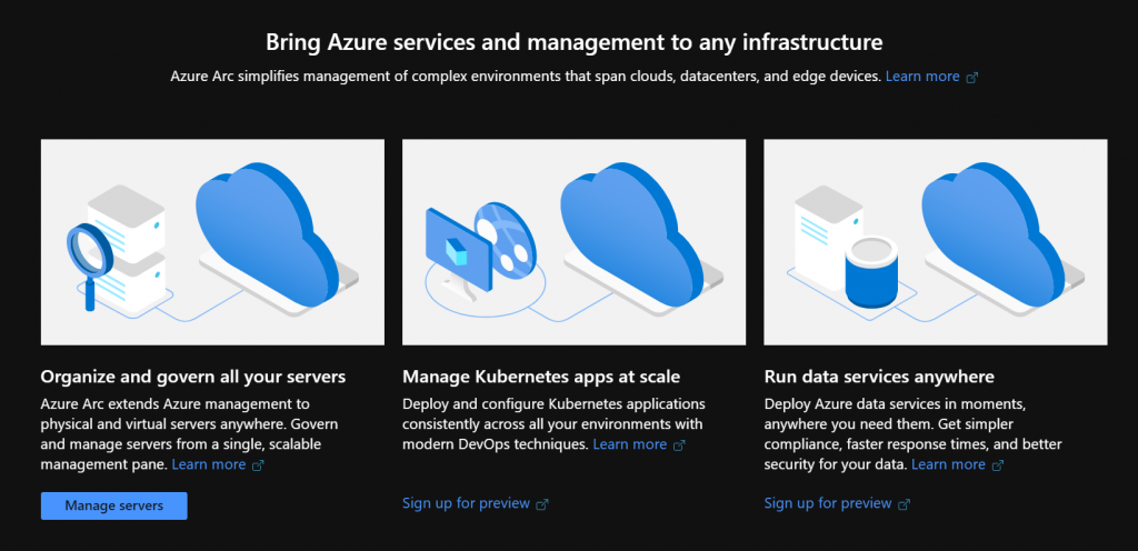 manage on-prem servers