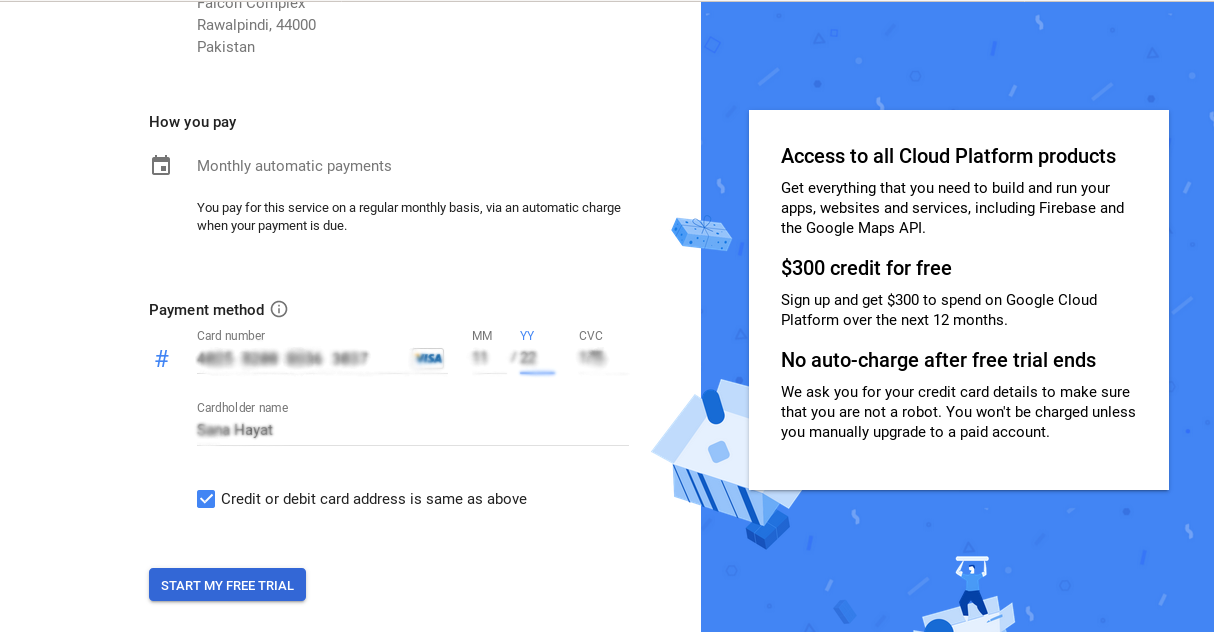 google cloud storage free trial